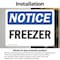 Signmission Freezer, 14 in W x Rectangle, Vinyl Decal OS-2PACK-NS-D-1014-L-12917 - alternate 5